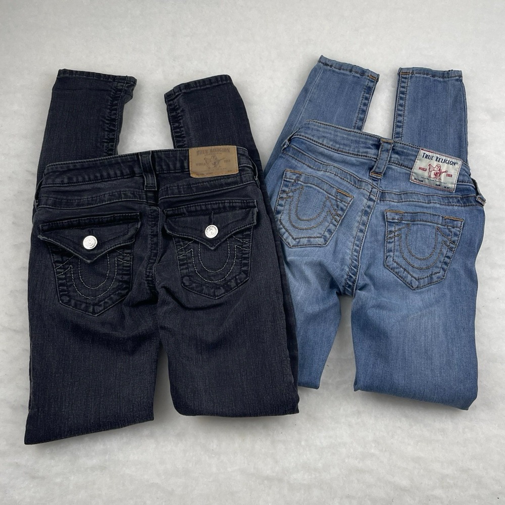 True Religion Women's Jeans Size 24 (Lot of 2) Mid Rise Skinny